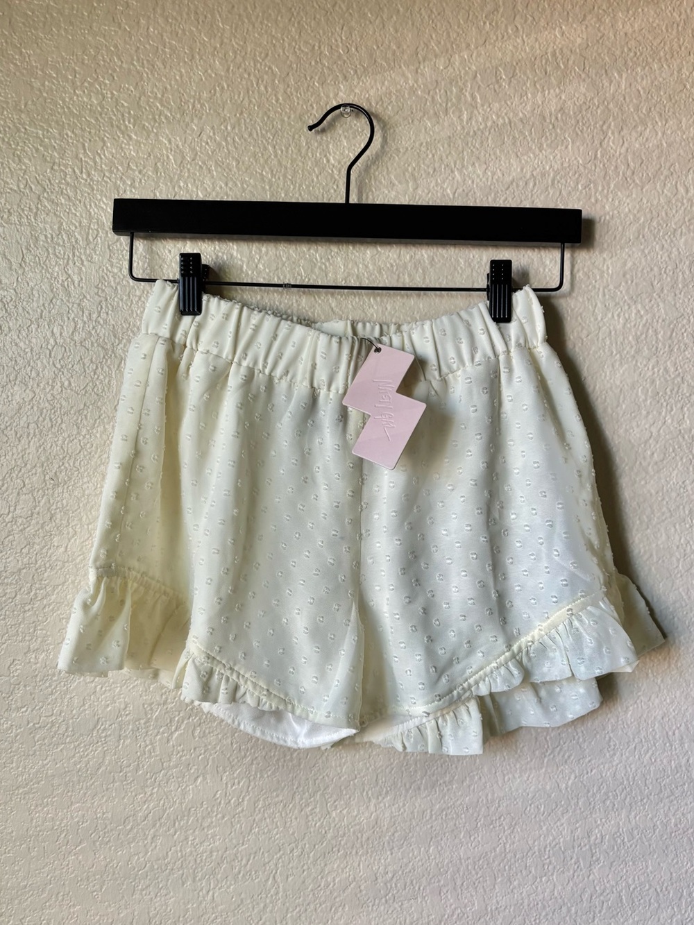 Swiss Dot Ruffle Shorts